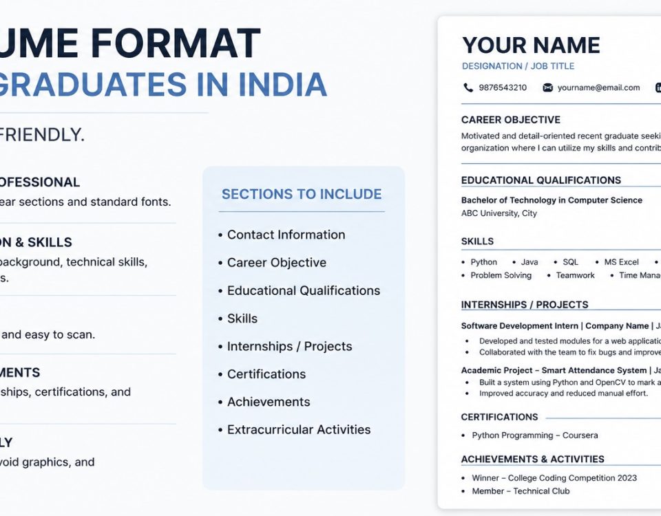Best Resume Format for Fresh Graduates