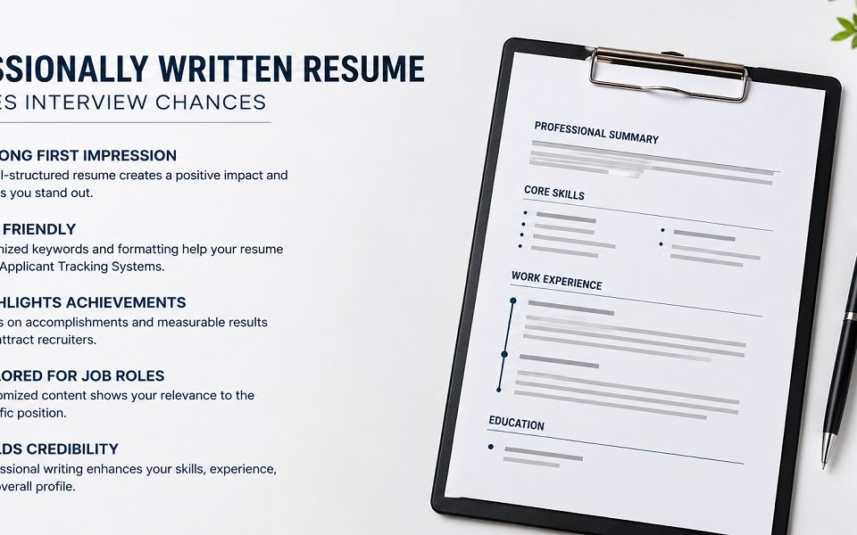 Professionally Written Resume Increases Interview Chances